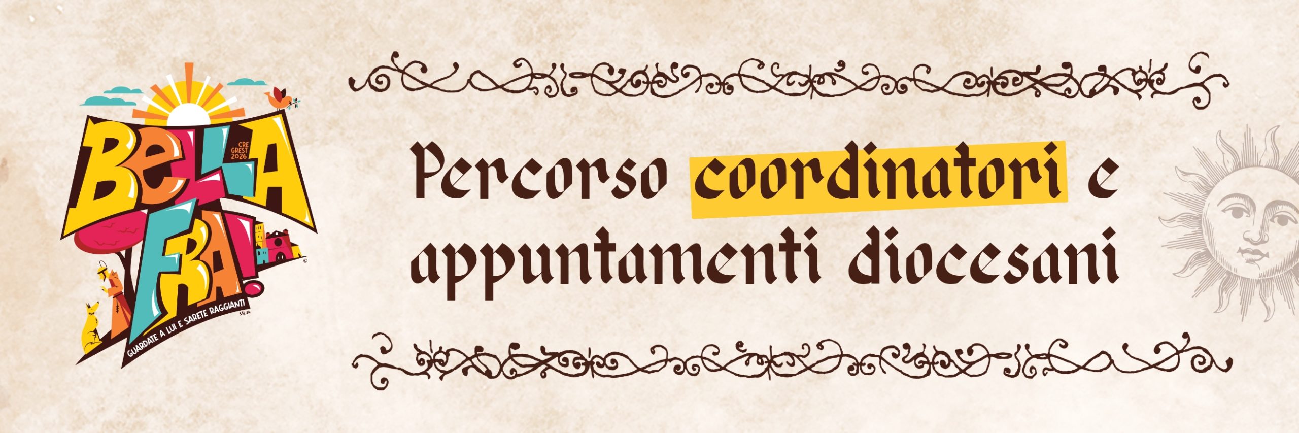 BellaFra! - Percorso Coordinatori e Appuntamenti diocesani